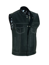 Mens Motorcycle Leather Vest